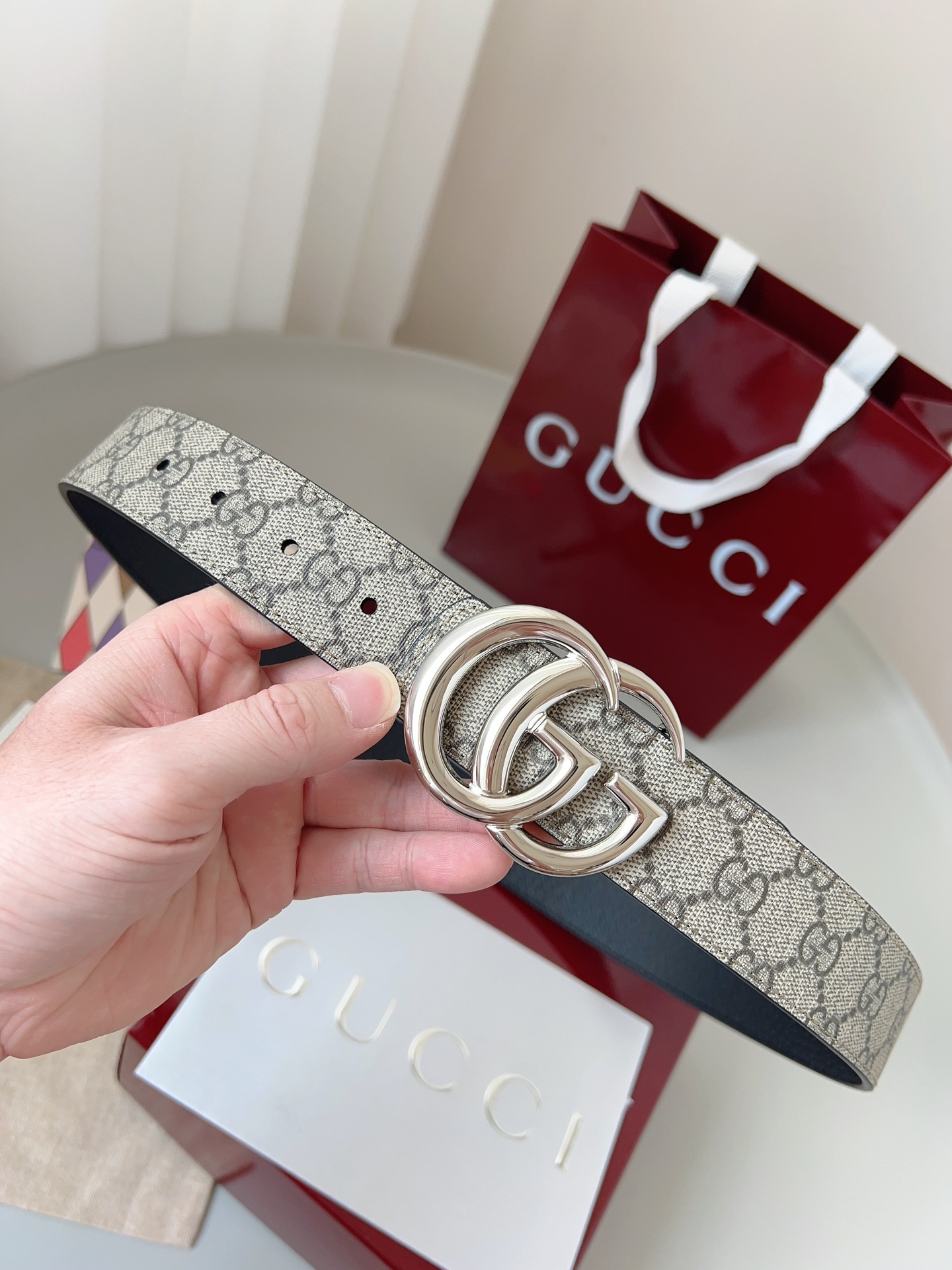 Gucci Flat Marmont belt 3.5cm