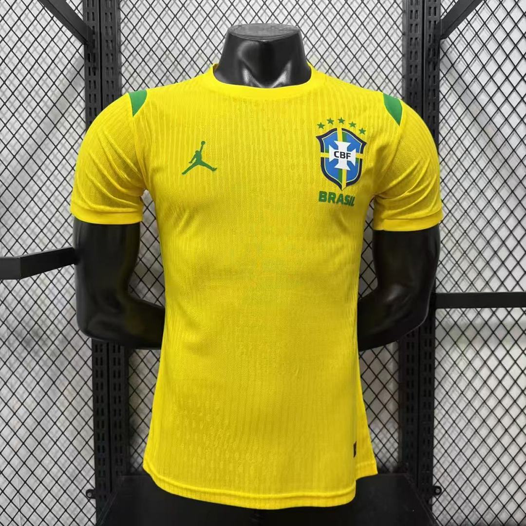 Player Version 2026 Brazil Yellow Training Jersey S-2XL