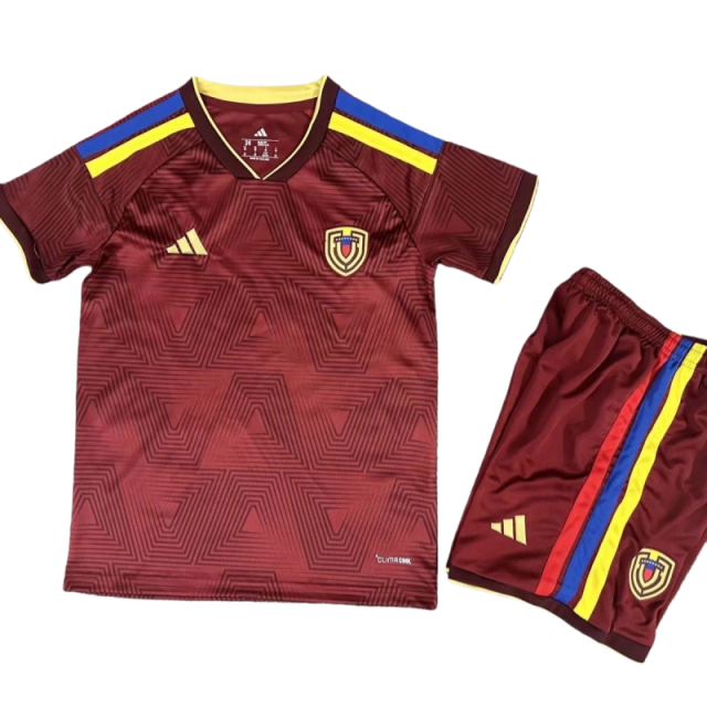 Kids Venezuela Home Jersey Suit World Cup 2026