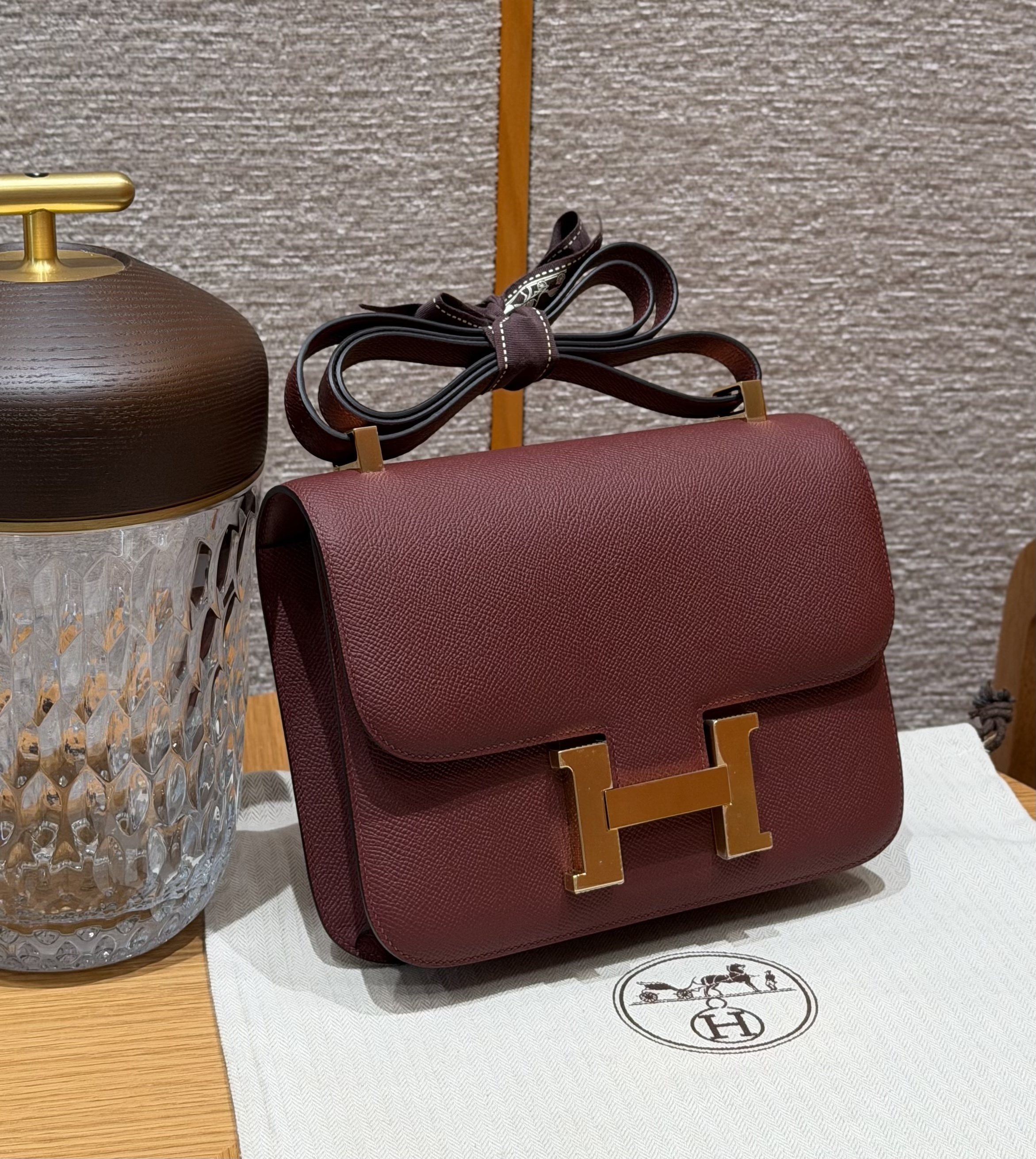 Hermes Rouge H Epsom Constance 18