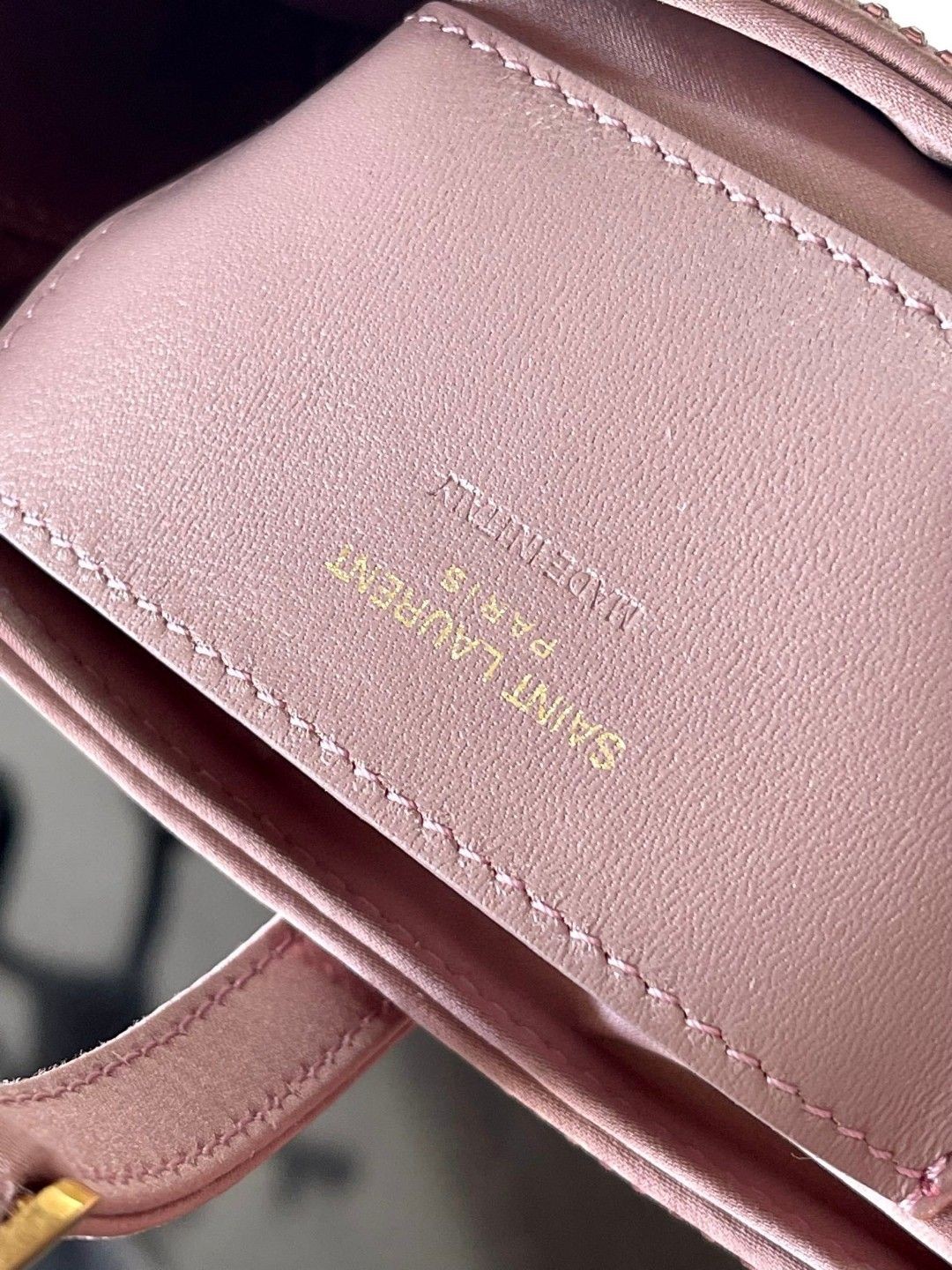 Saint Laurent YSL satin and crystal mini bag