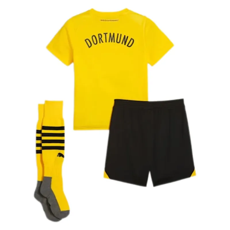 23-24 Kids Borussia Dortmund Home Whole Kit (Jersey+Shorts+Socks)