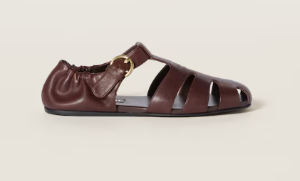 Miu Miu Nappa Leather Sandal