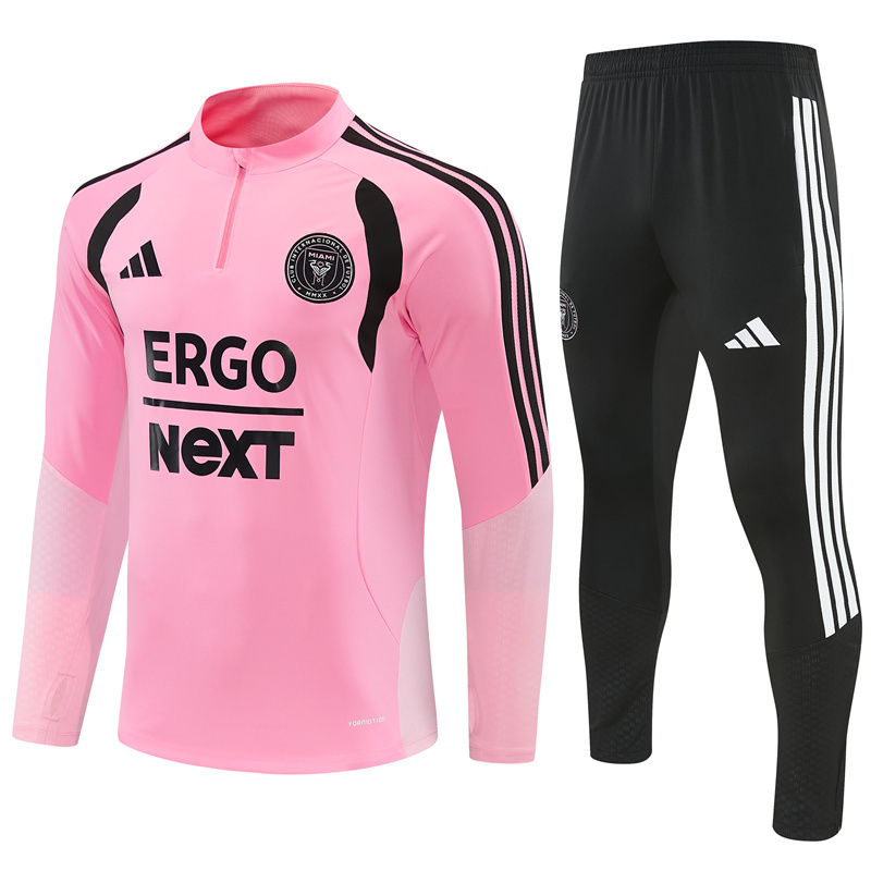 Adult/ Kids Miami 2627 Half Zippered Training Suit - Pink