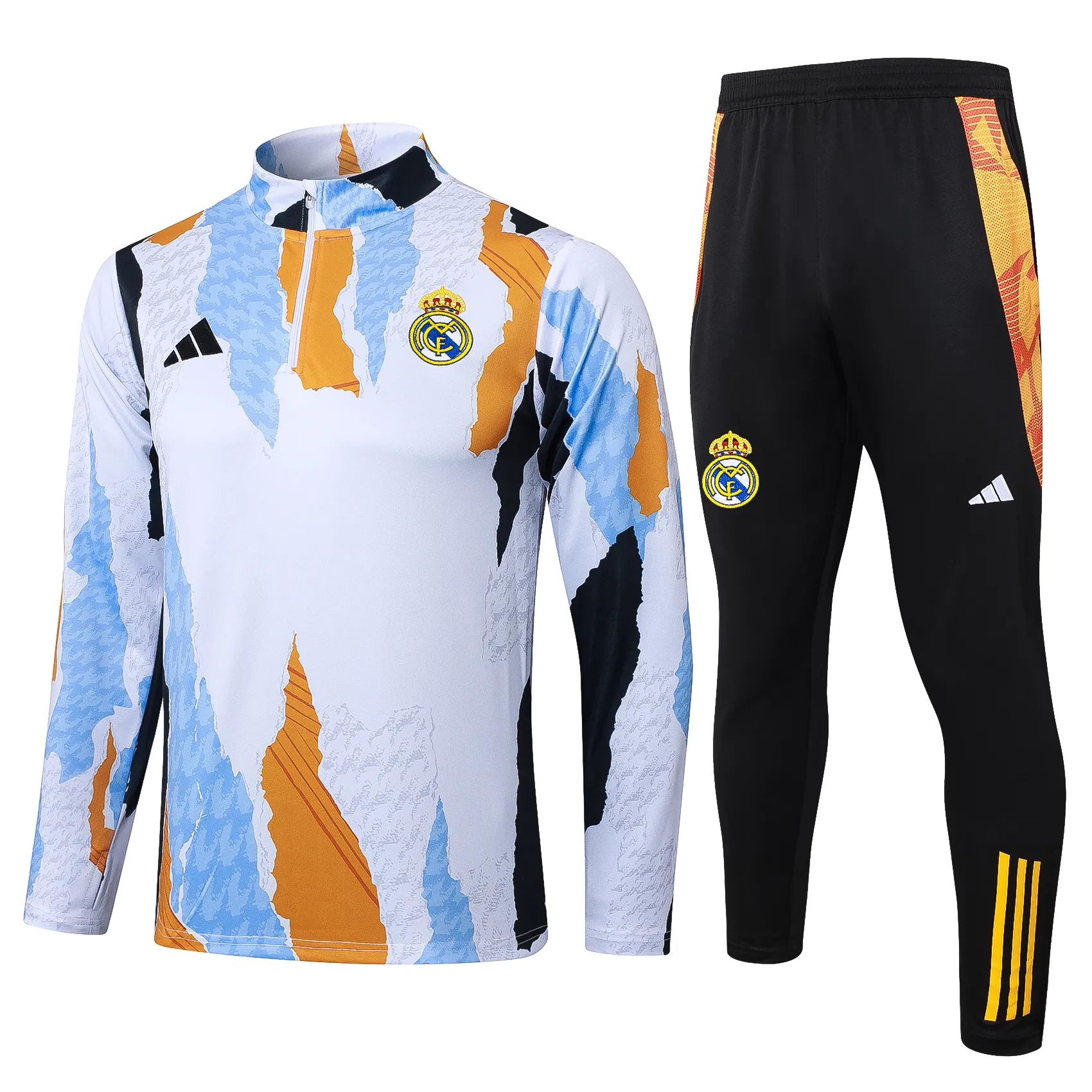 Adult / Kids Real Mαdrid 24/25 Half zipper training Suit A994