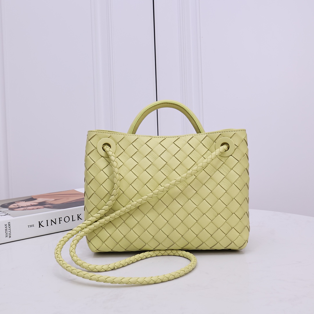 Bottega Butter yellow Small Andiamo Top handle bag
