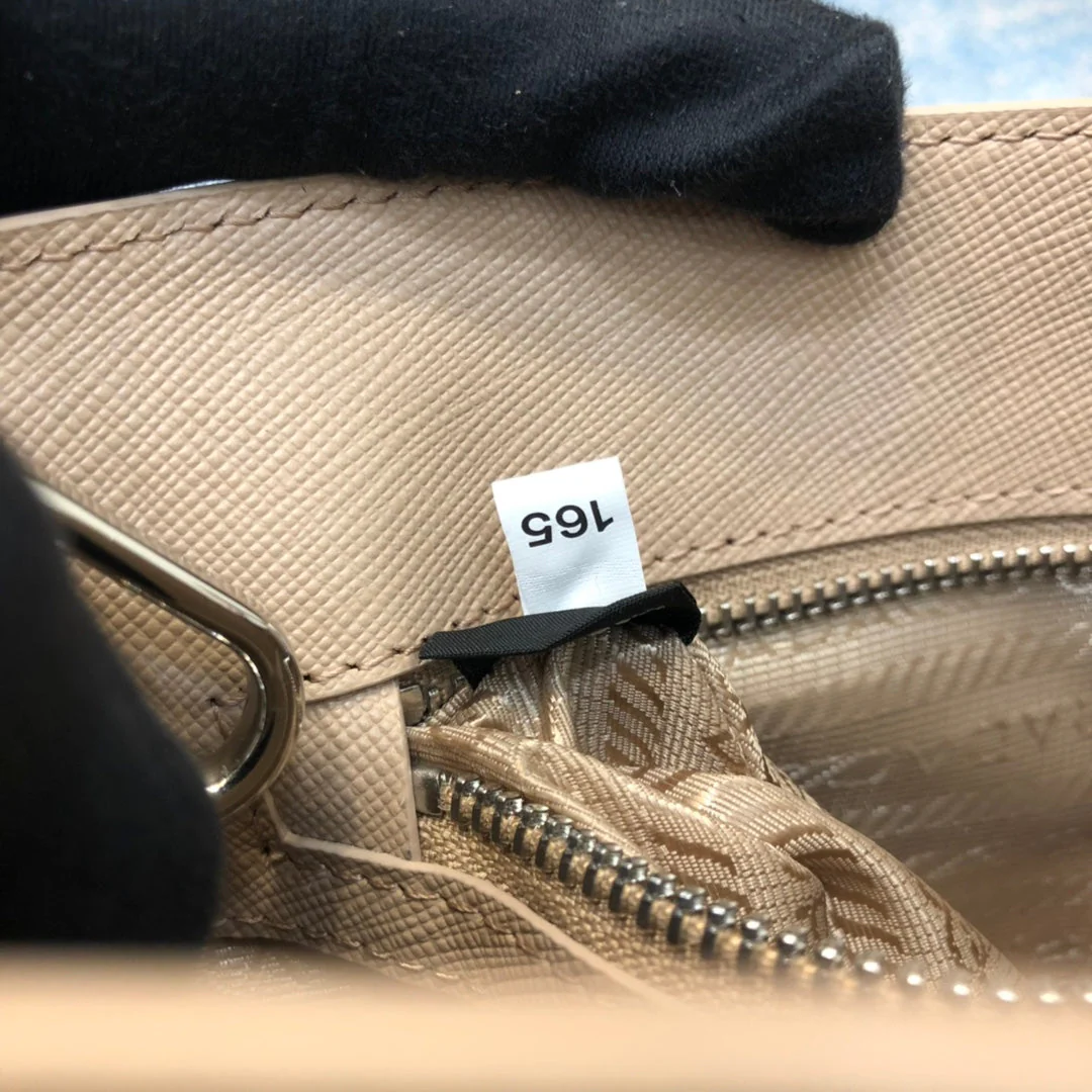 Prada MINI 23 BAG IN TAN BEIGE SAFFIANO LEATHER