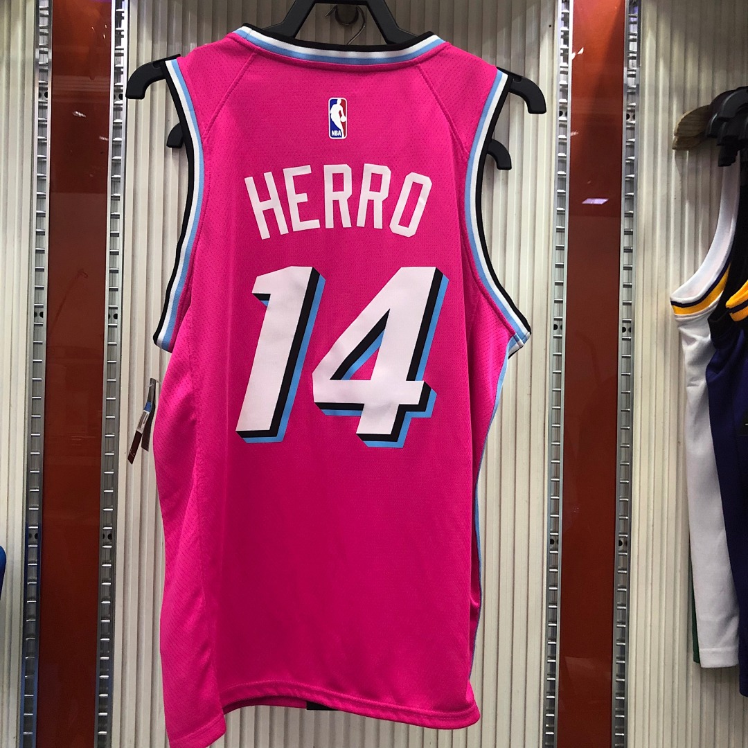 Miami Heat's pink-clad Tyler Herro #14  S-2XL