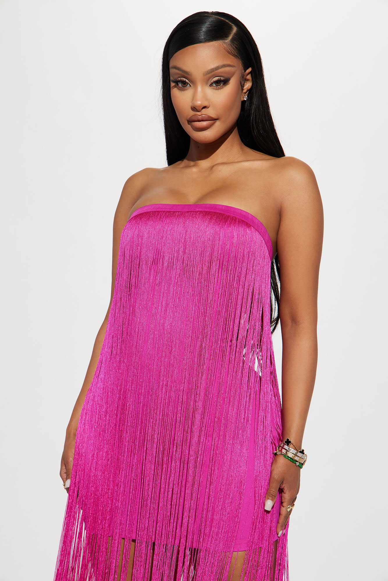 Inquisition Storm Mini Dress - Magenta