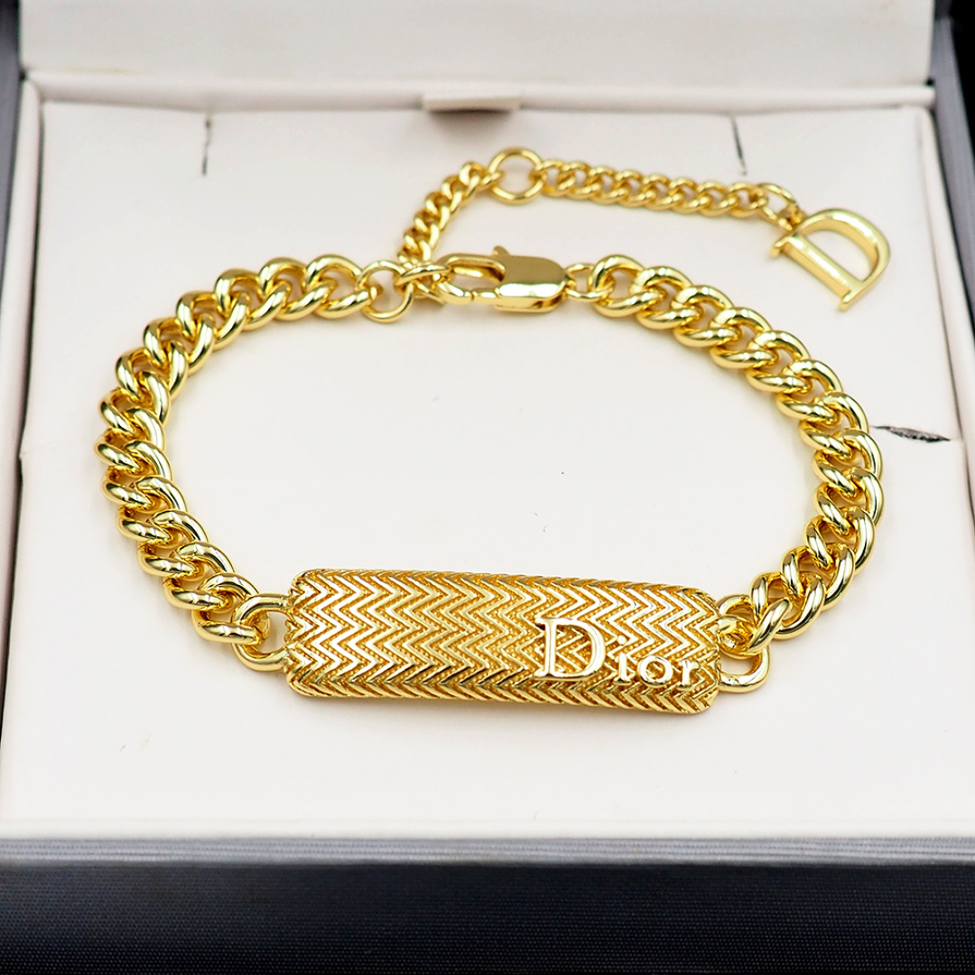 Dior Gold Ripple Bracelet