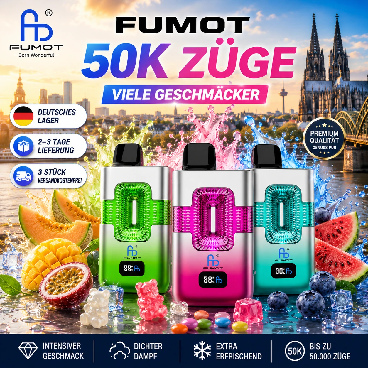 FUMOT ECO 2in1 50K Dual Flavor Disposable Vape