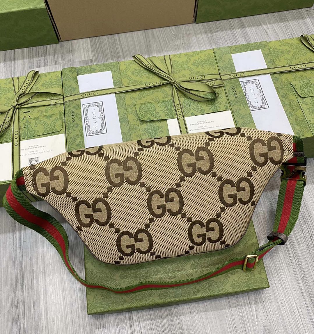 Gucci Canvas And leather Crossbody Shoulder Bag