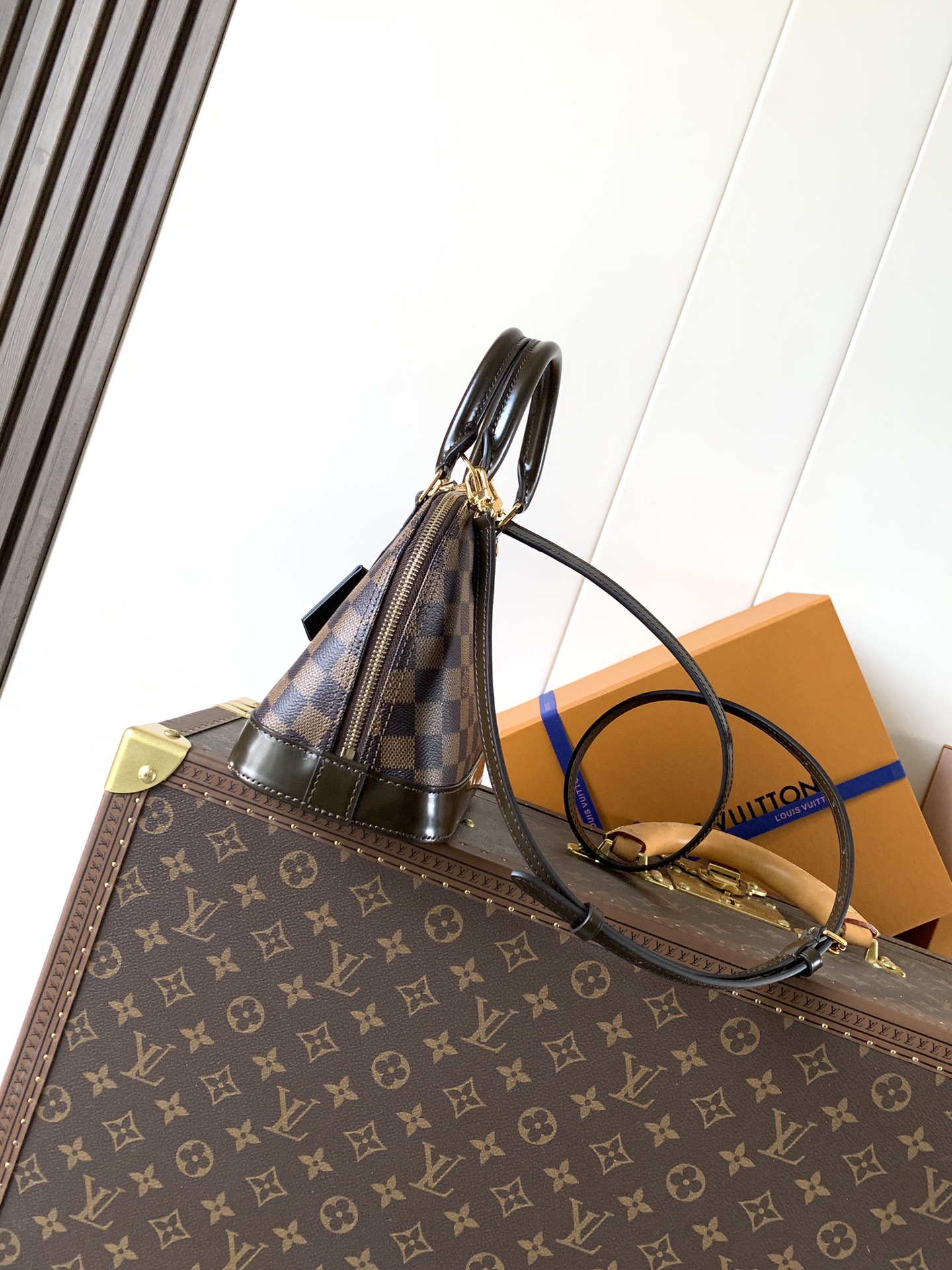 N40606 Alma BB in Damier Ebene Coated Canvas