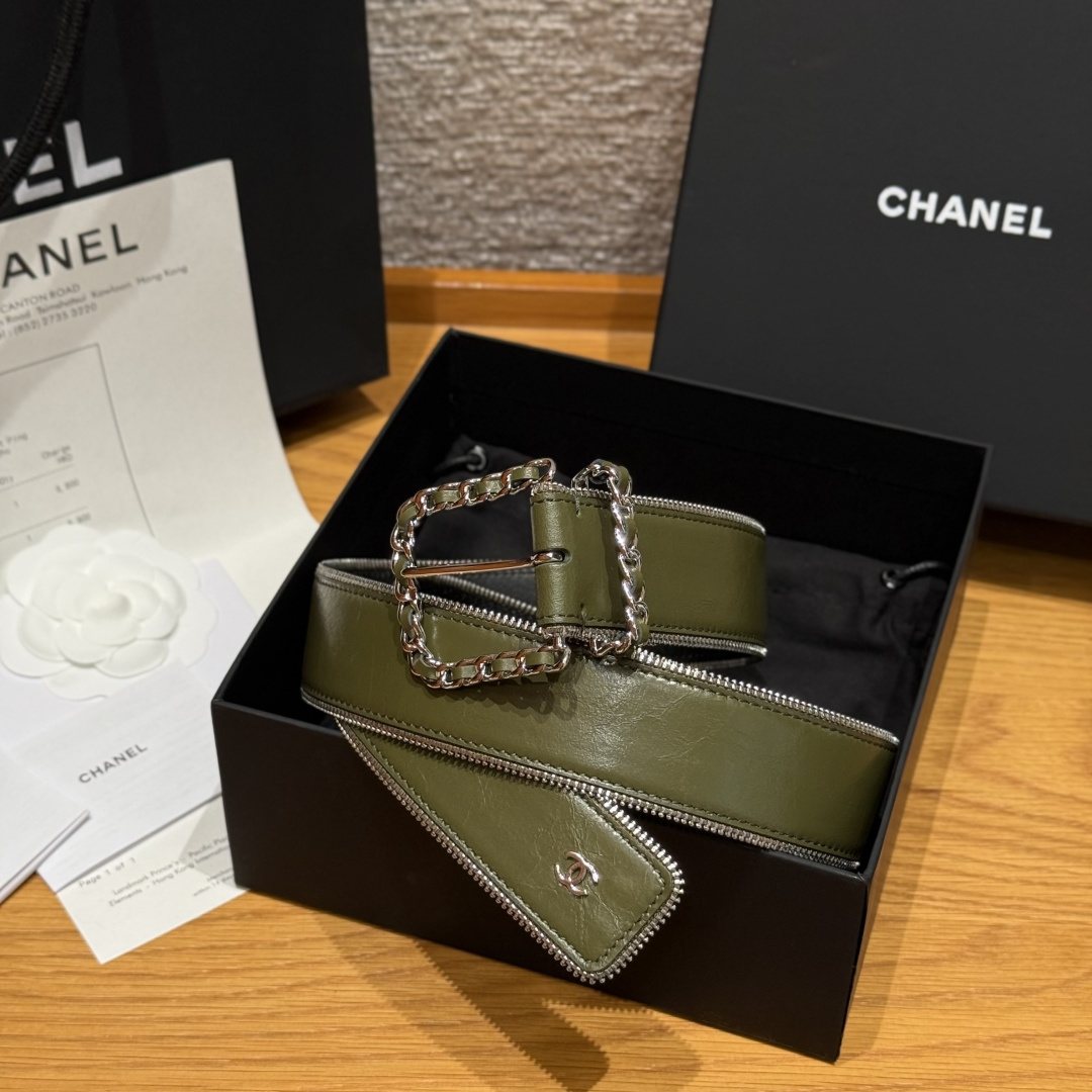 Chanel Luxury Leather Belt 4cm