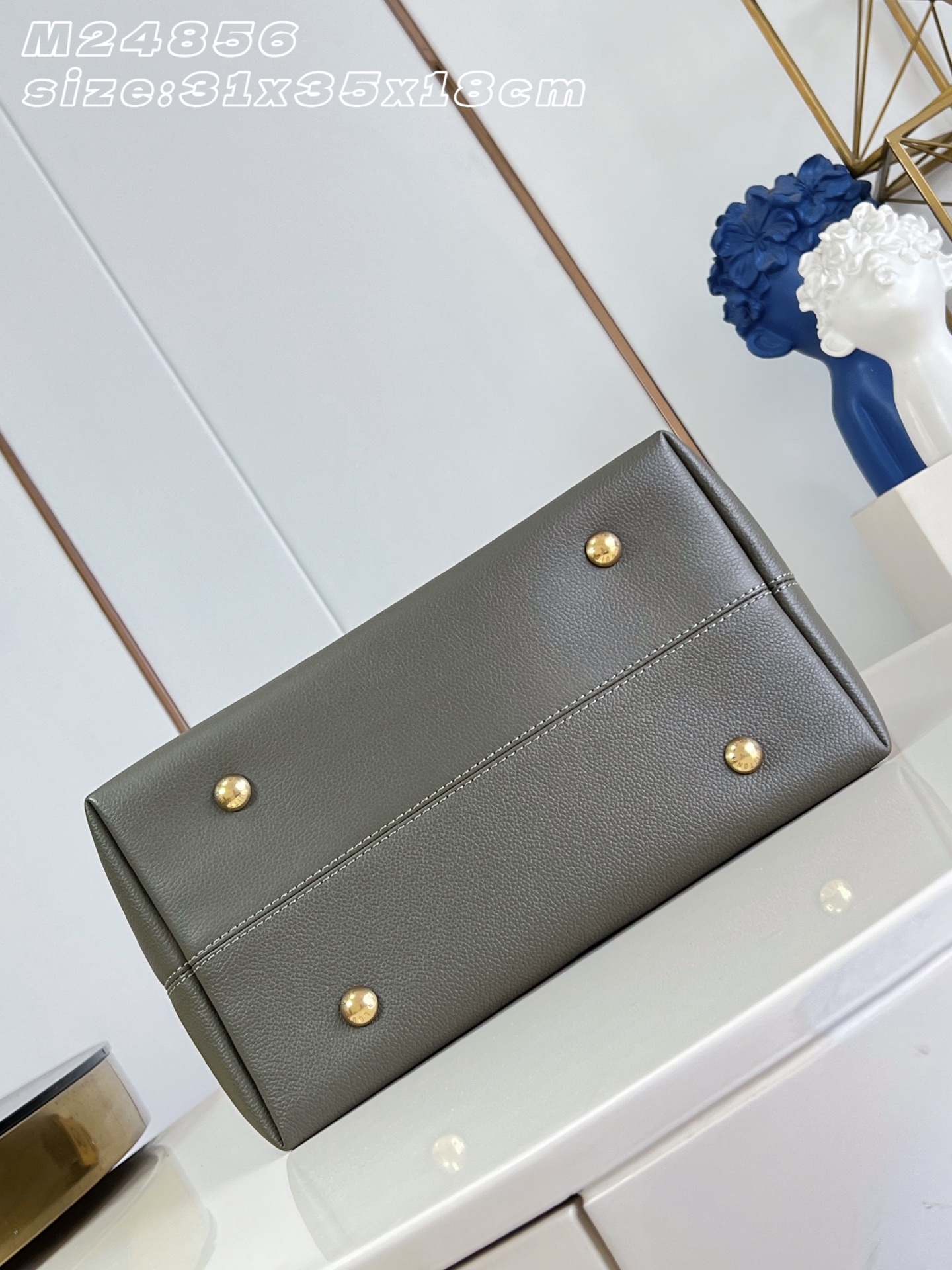 Louis Vuitton Dark Grey Green Flight Mode Medium Handbag