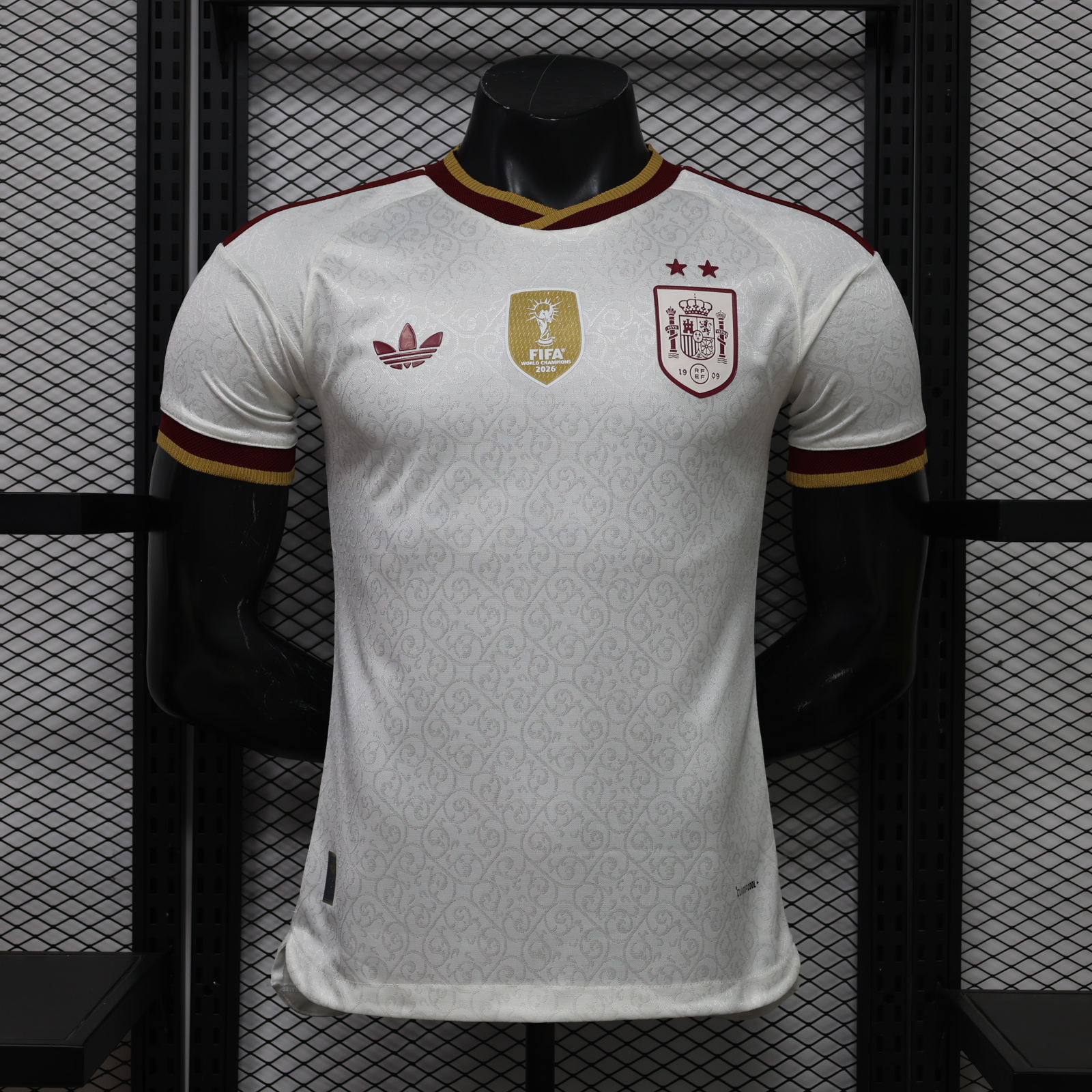 Spain Away Champion Jersey Player Version World Cup 2026 - 2 Stars