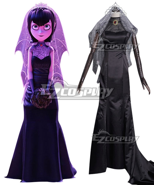 Hotel Transylvania Mavis Dracula Halloween Wedding Dress Cosplay Costume