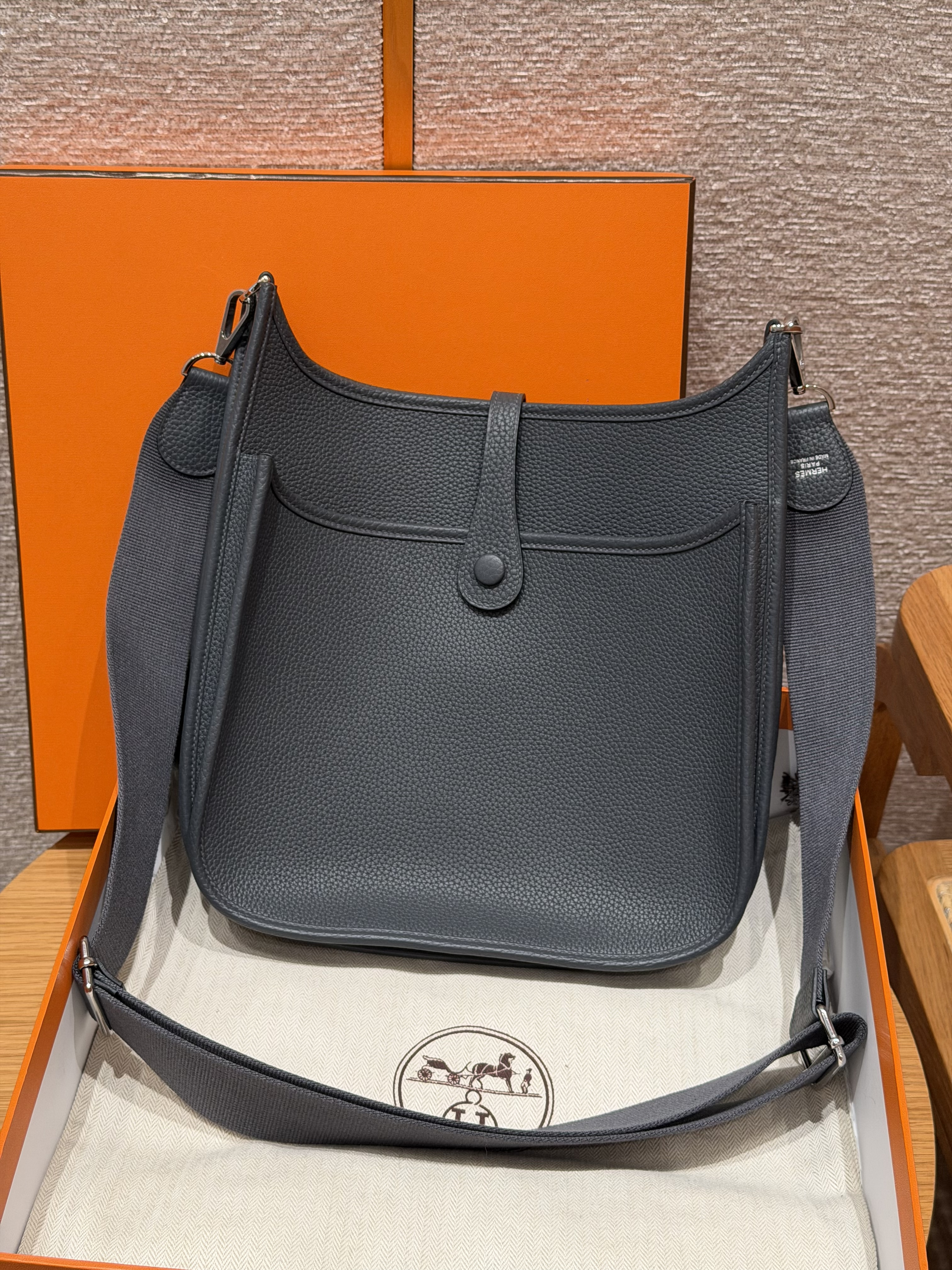 Hermes Gris Misty Clemence Evelyne III 29