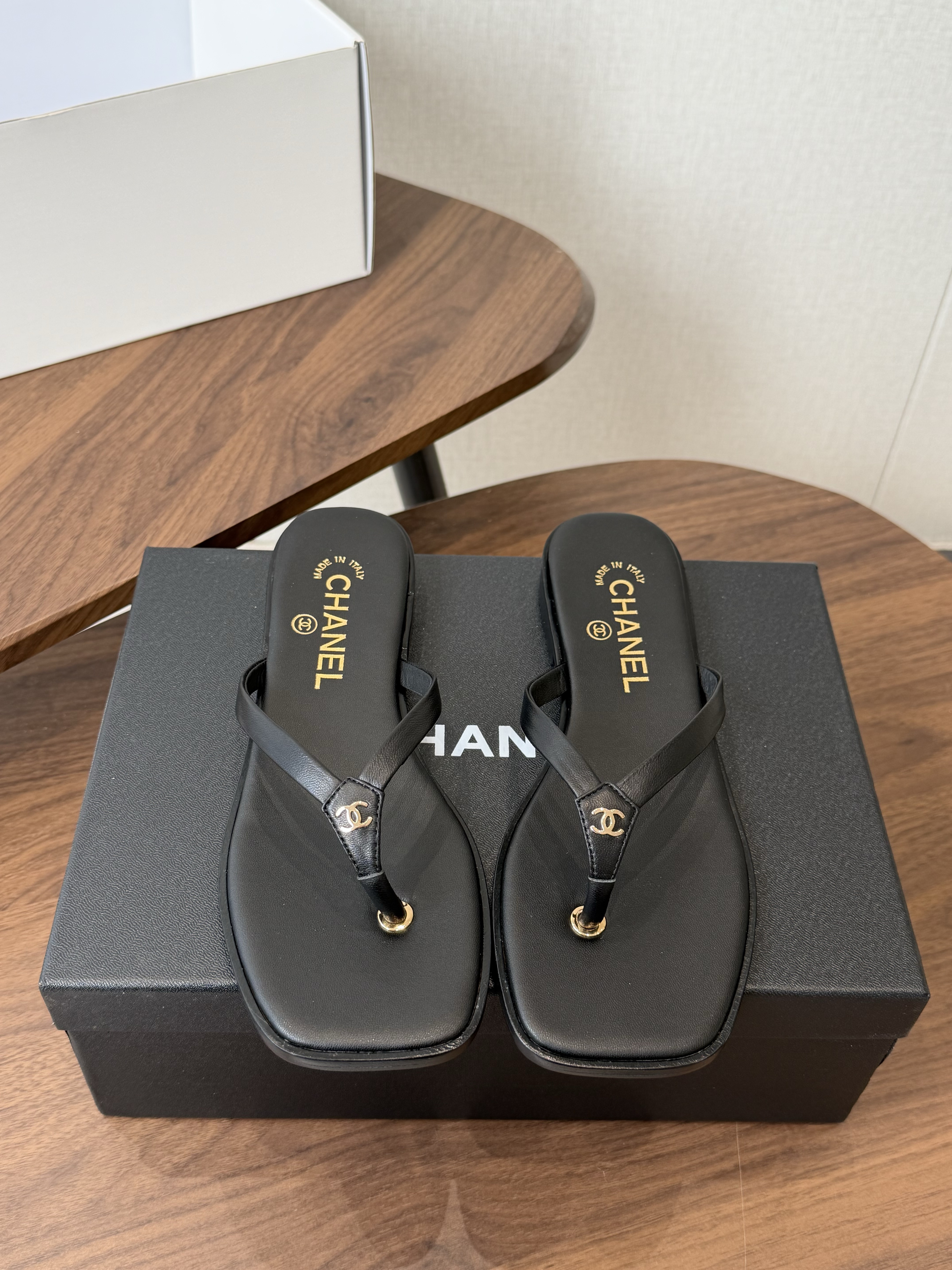 Chanel New Leather Flip-Flop