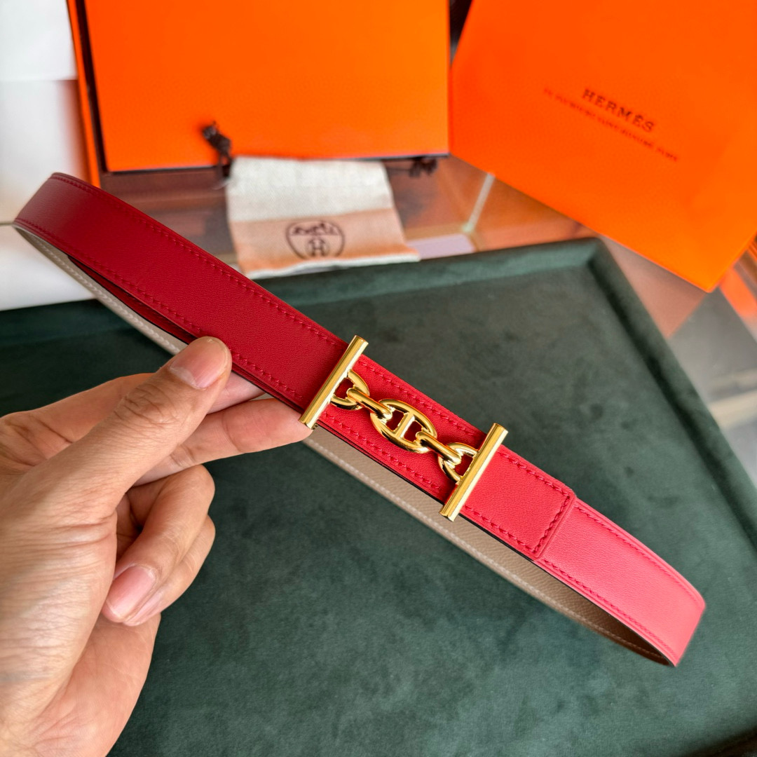 Hermes Lagune  Reversible Leather Belt 24mm