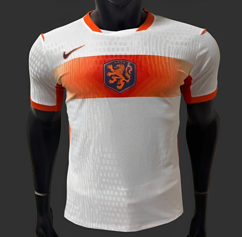 Player Version 2026 Netherlands Away White Jersey S-2XL
