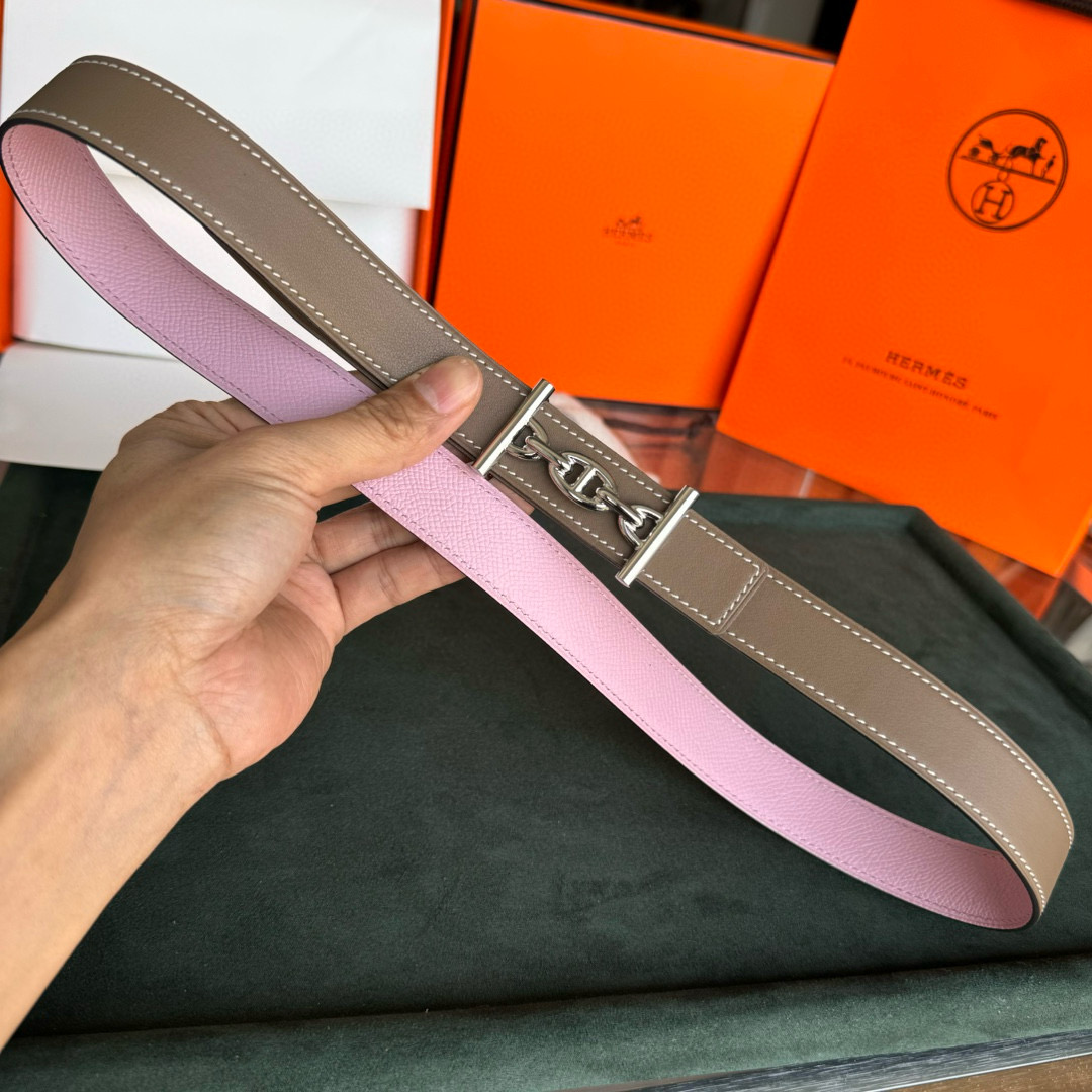 Hermes Lagune  Reversible Leather Belt 24mm