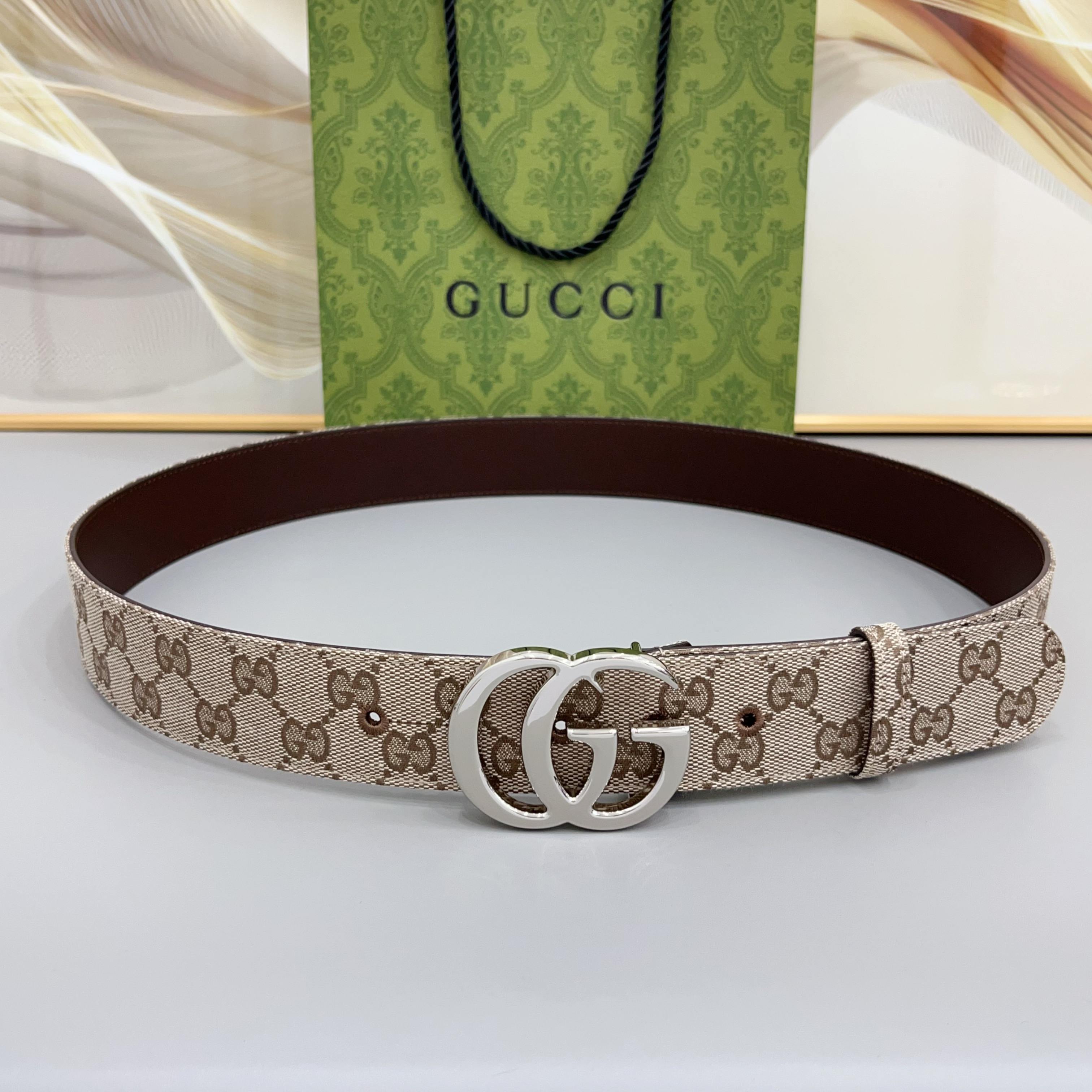 Gucci Flat Marmont Belt 4cm