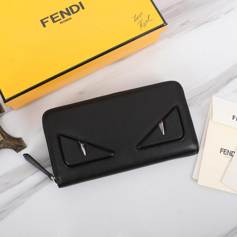 FENDI FF Printing Leather Wallte card holder