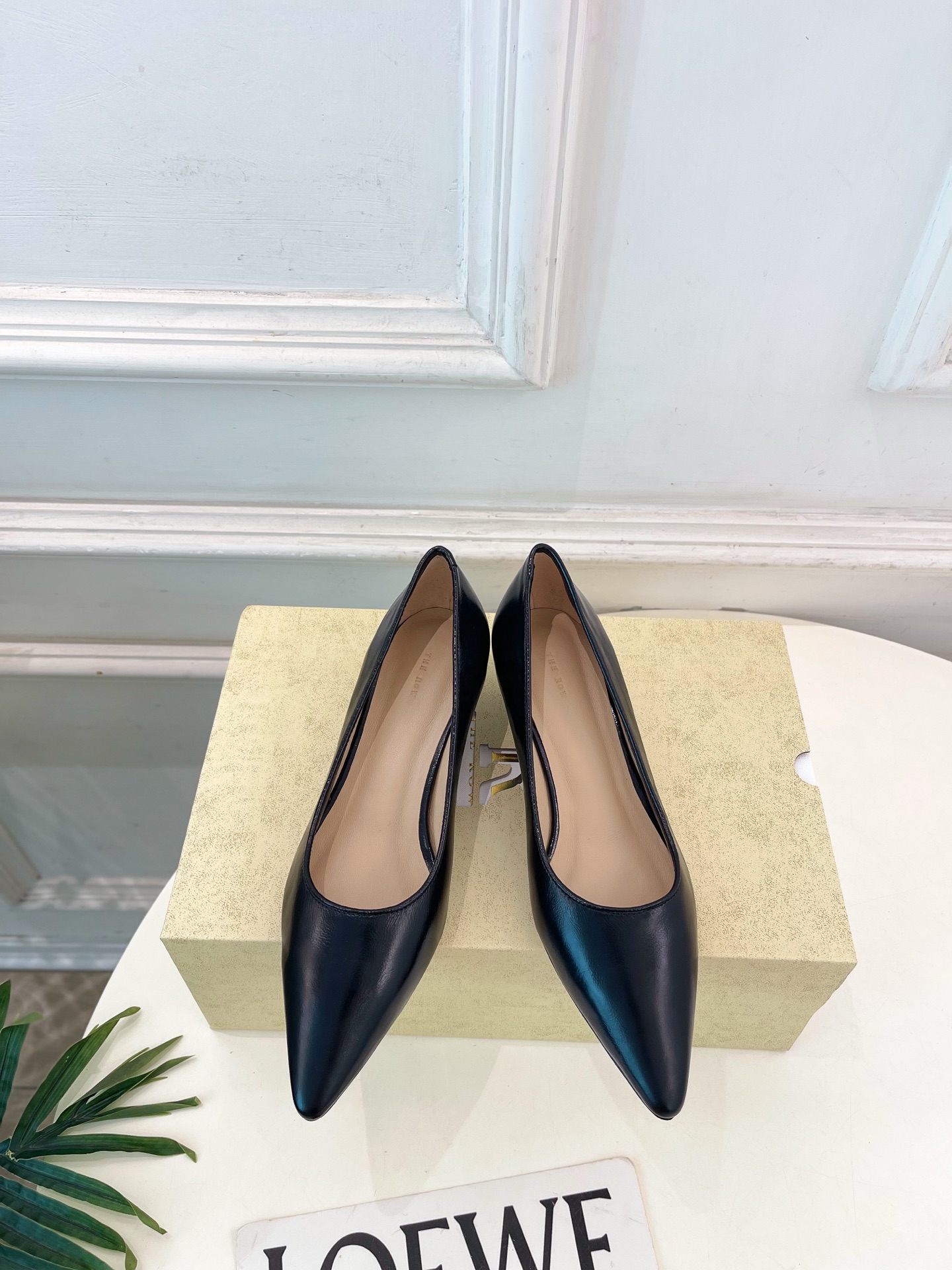 The Row Low Heel Lambskin Pump