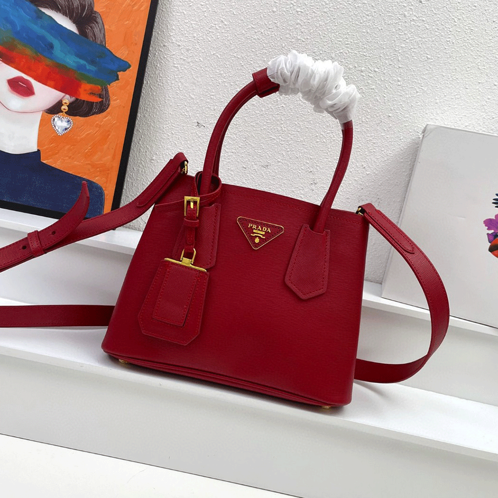 Prada Double Saffiano Leather Mini Handbag