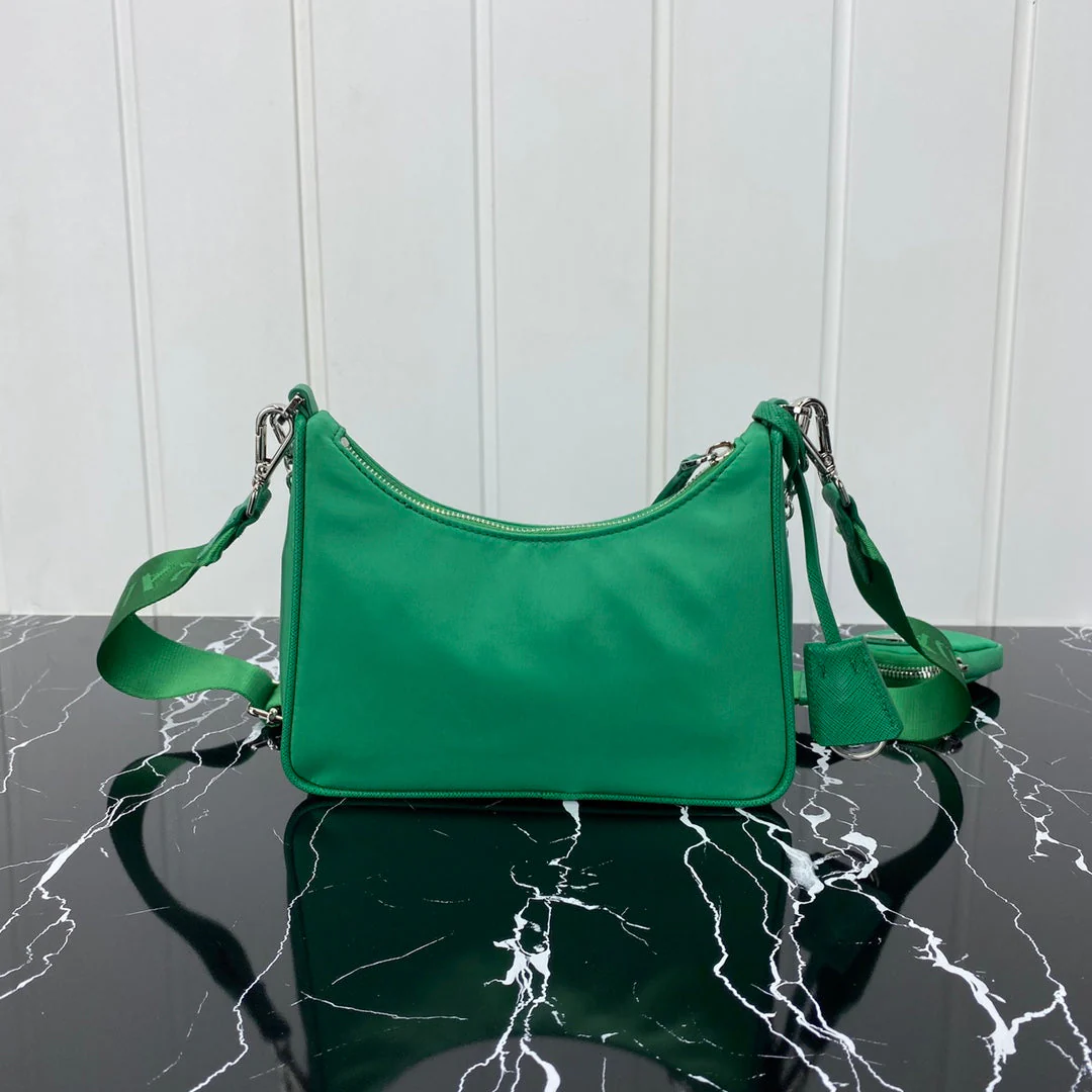 Prada HOBO 22 BAG IN COOL GREEN RE-NYLON