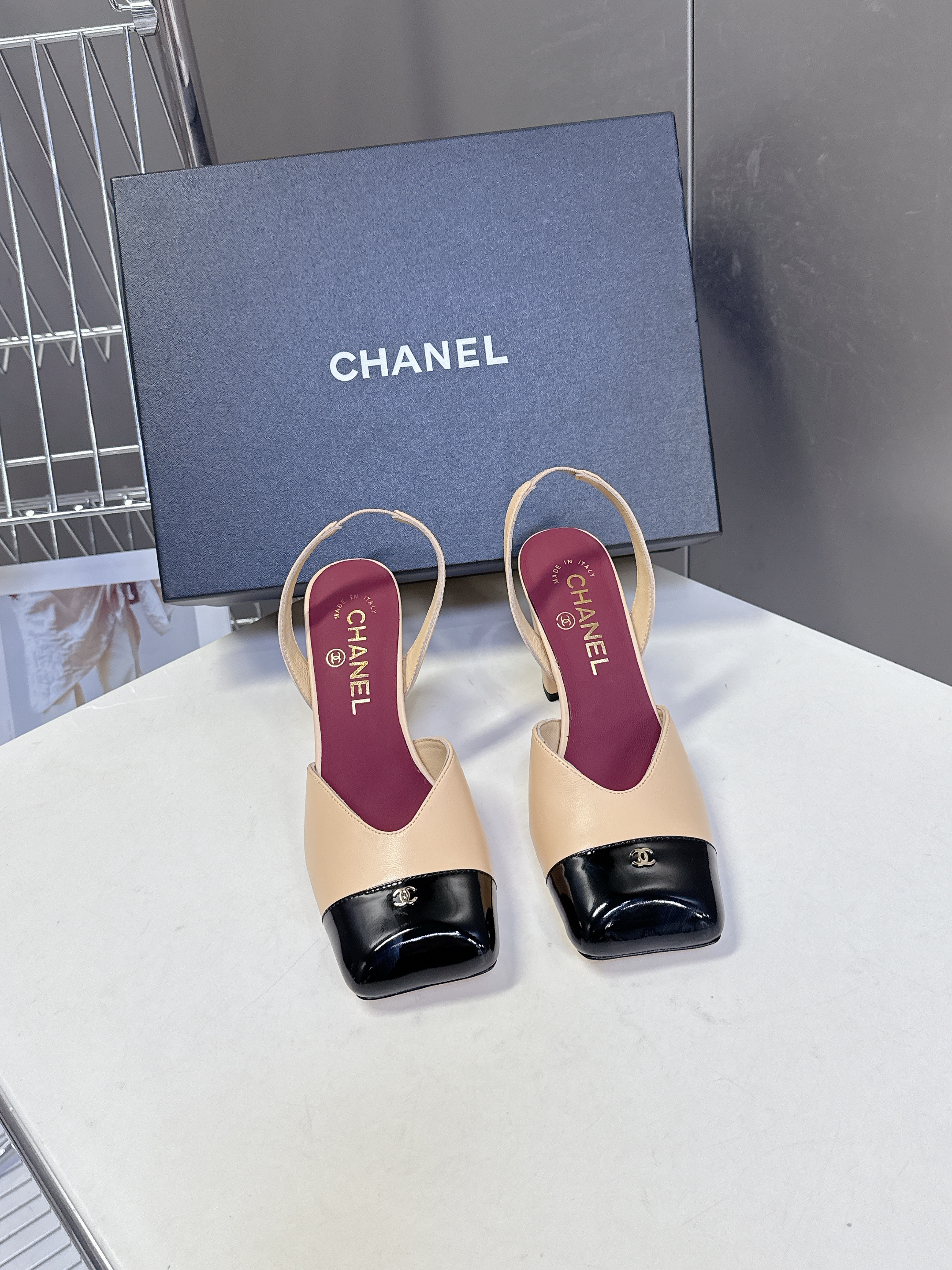 Chanel Leather Slingback