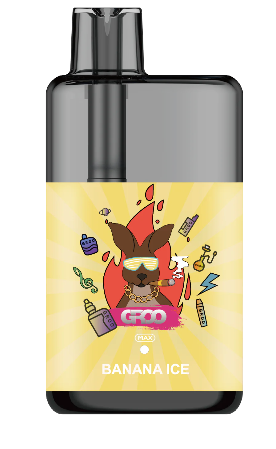 GROO MAX 10K Rechargeable Disposable Vape – Banana Ice - Vaba Vape-Shop