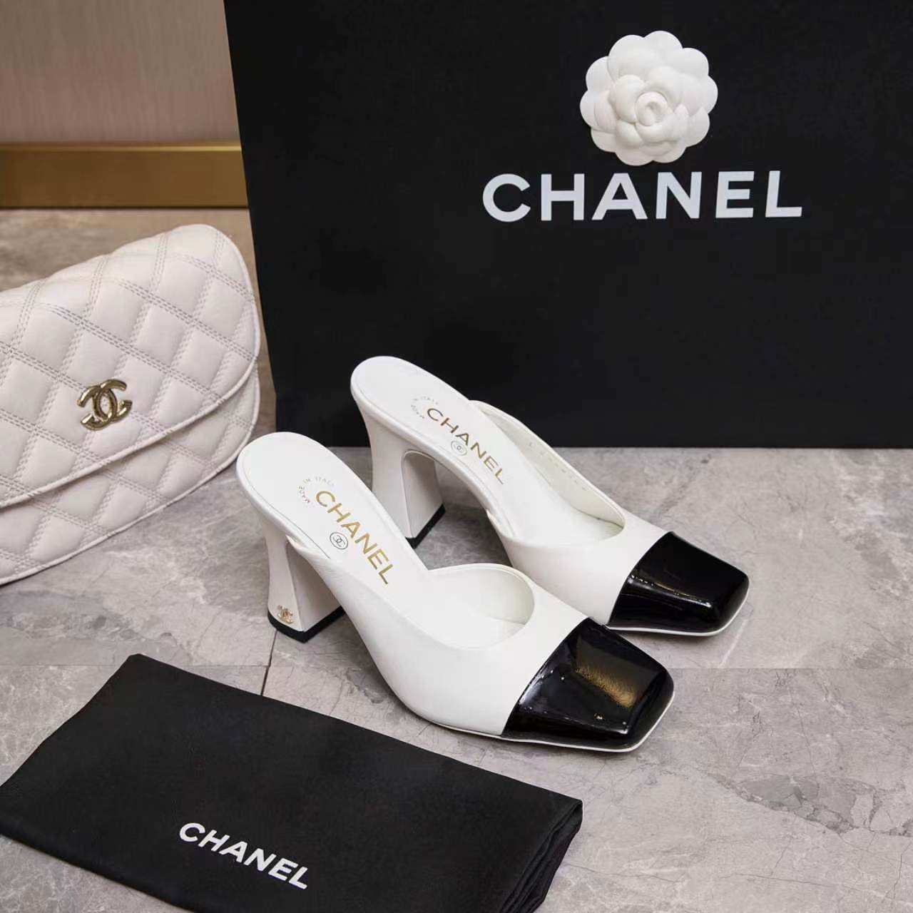 Chanel 2026 New Heeled Leather Mule