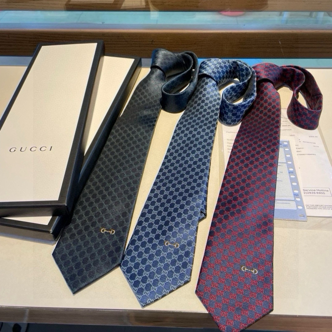 Gucci Horsebit GG Silk Tie - Essential for Business Elite Styling - KAIROO