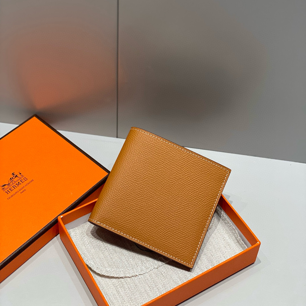 Hermes Gold Epsom MC² Copernic Compact wallet