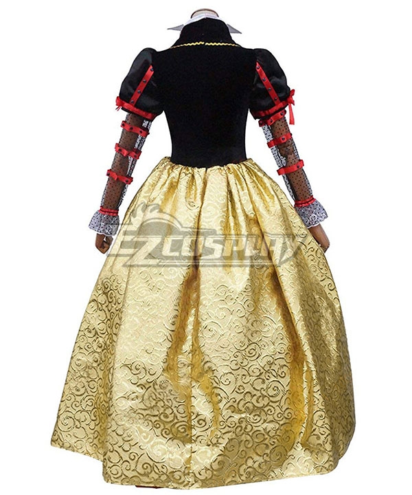 Alice's Adventures in Wonderland Queen of Hearts Red Queen Red Dress Cosplay Costume