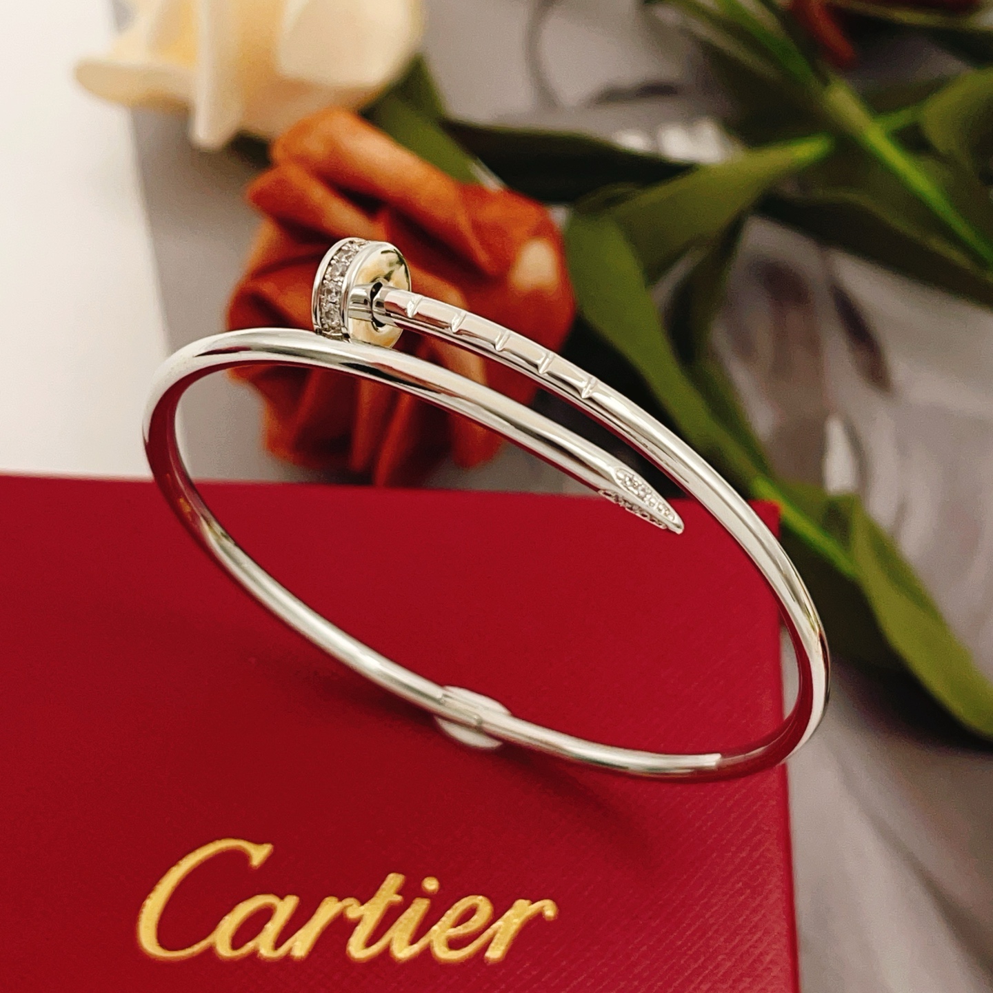 Cartier Fashion Designer Bracelet 17cm-Silver