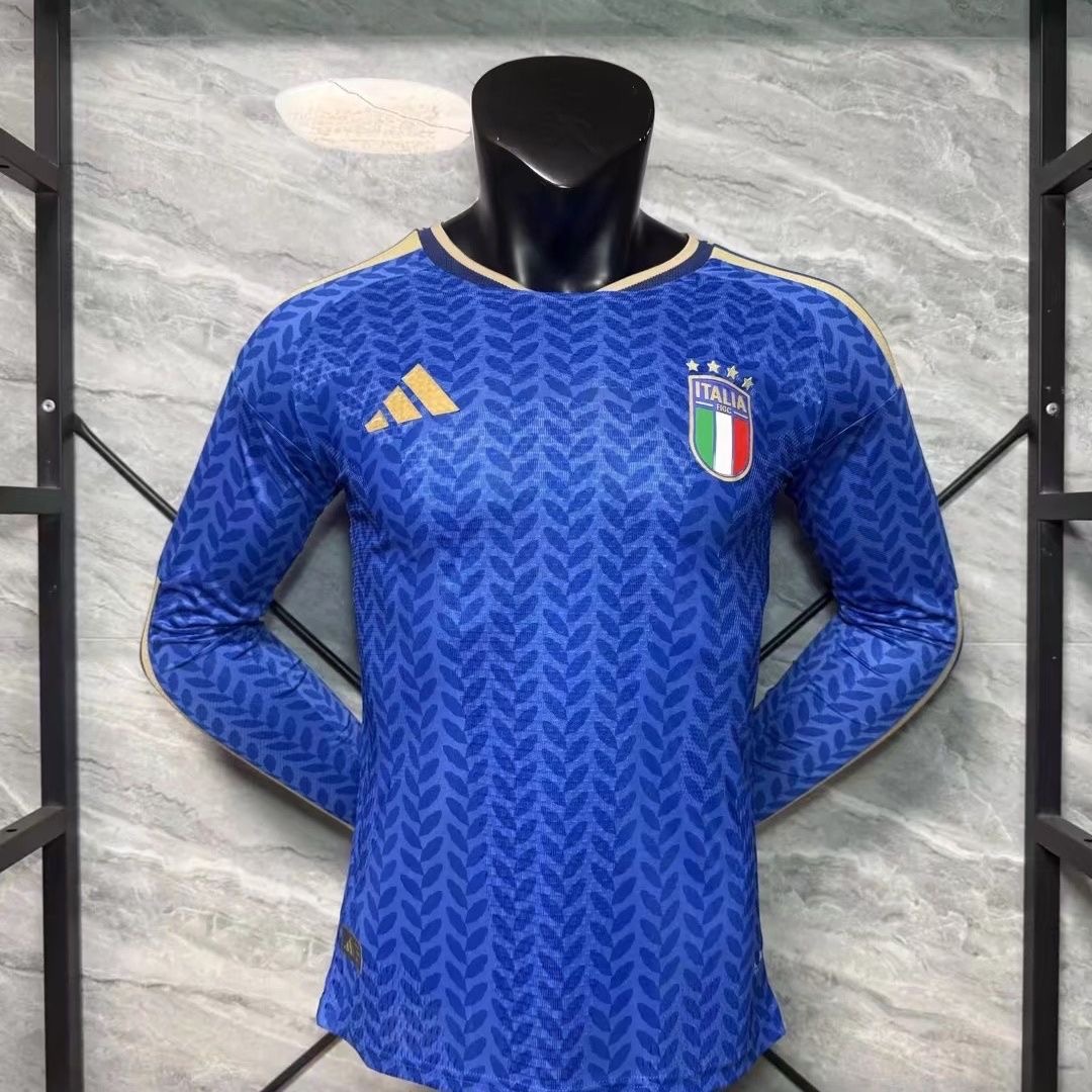Player 2025 Italy Home long sleeves Jersey S-2XL