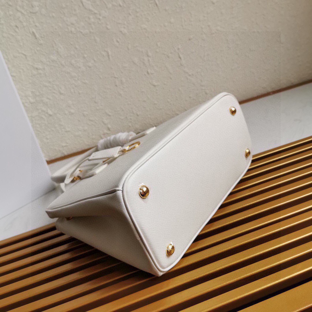 Prada Galleria medium Saffiano leather bag-White 1BA863