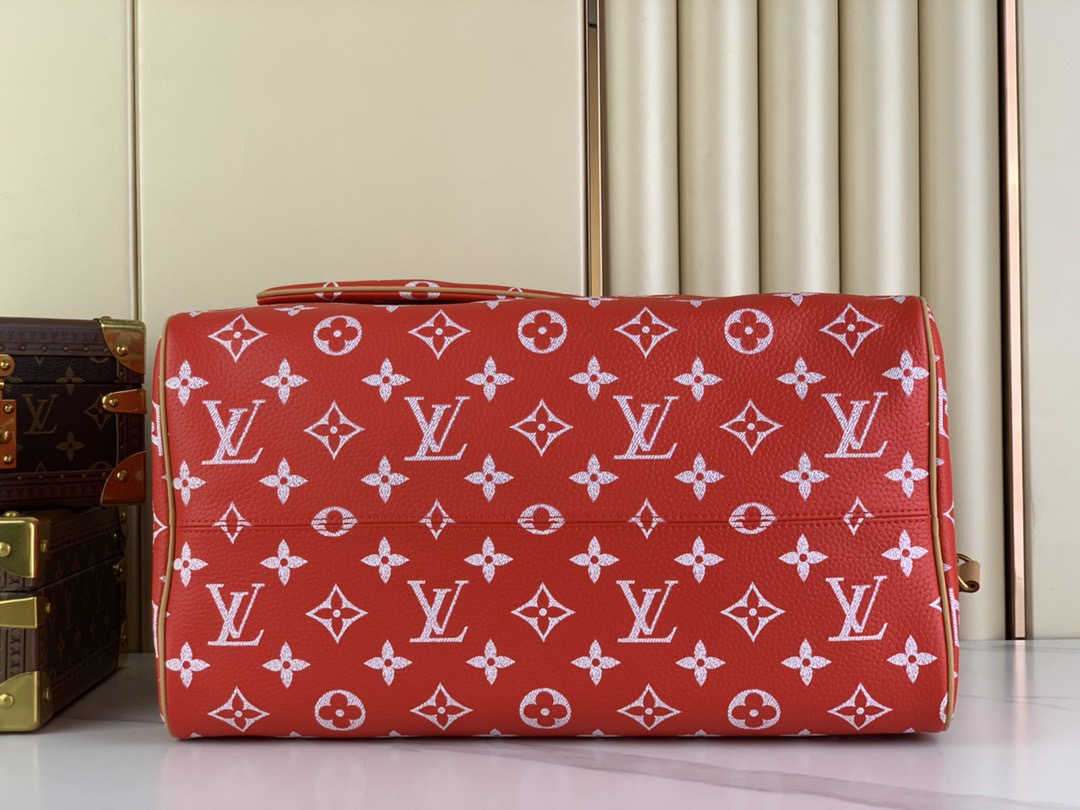 Louis Vuitton Speedy P9 Bandouliere 40 Monogram Leather Travel Bag