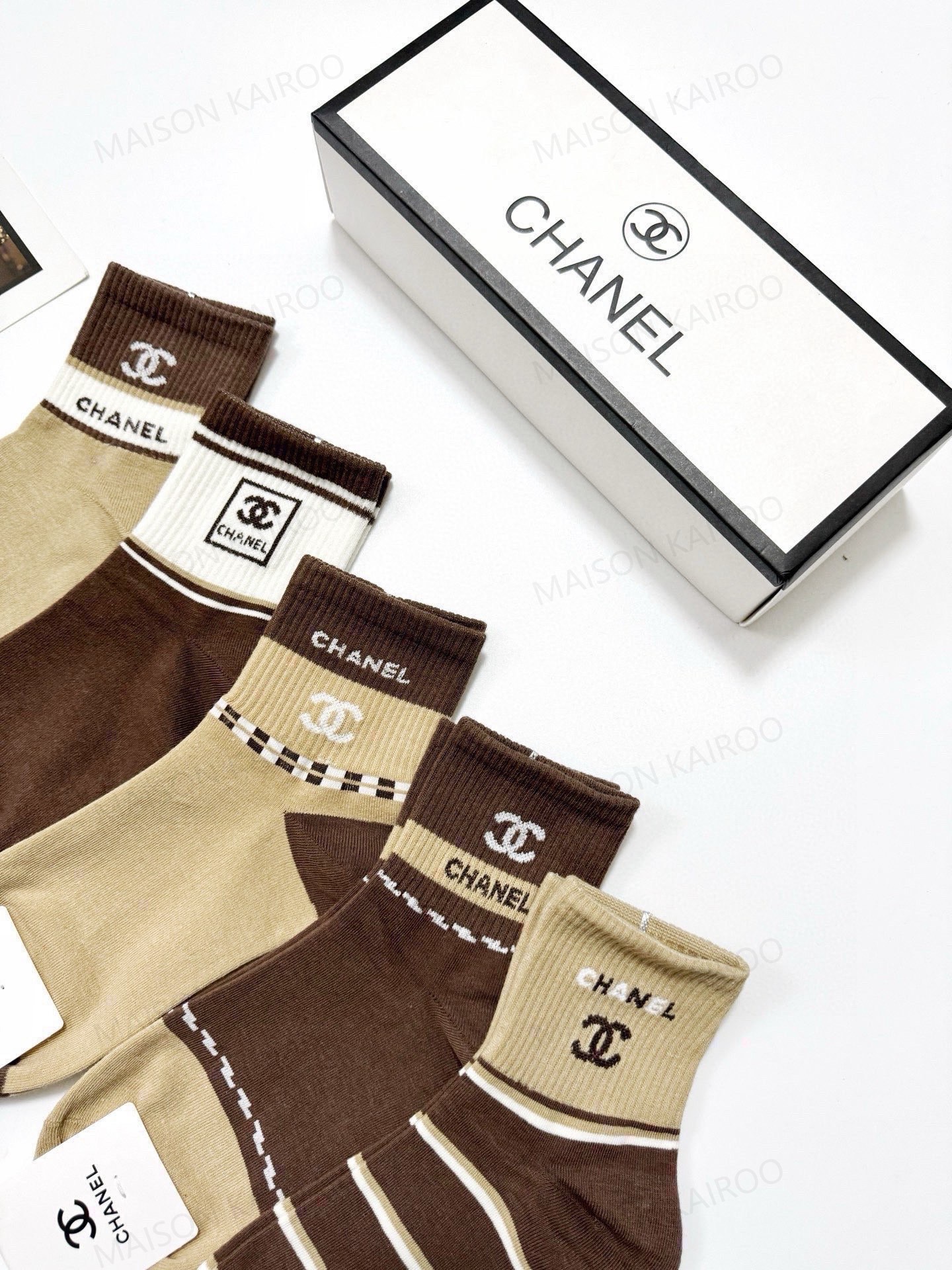 Chanel Socks 5-Pack - KAIROO