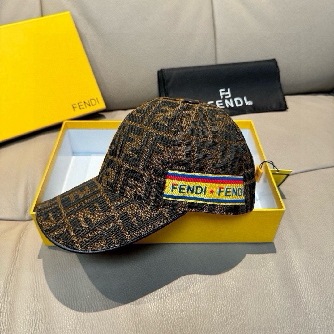 Fendi FF Logo Baseball Cap