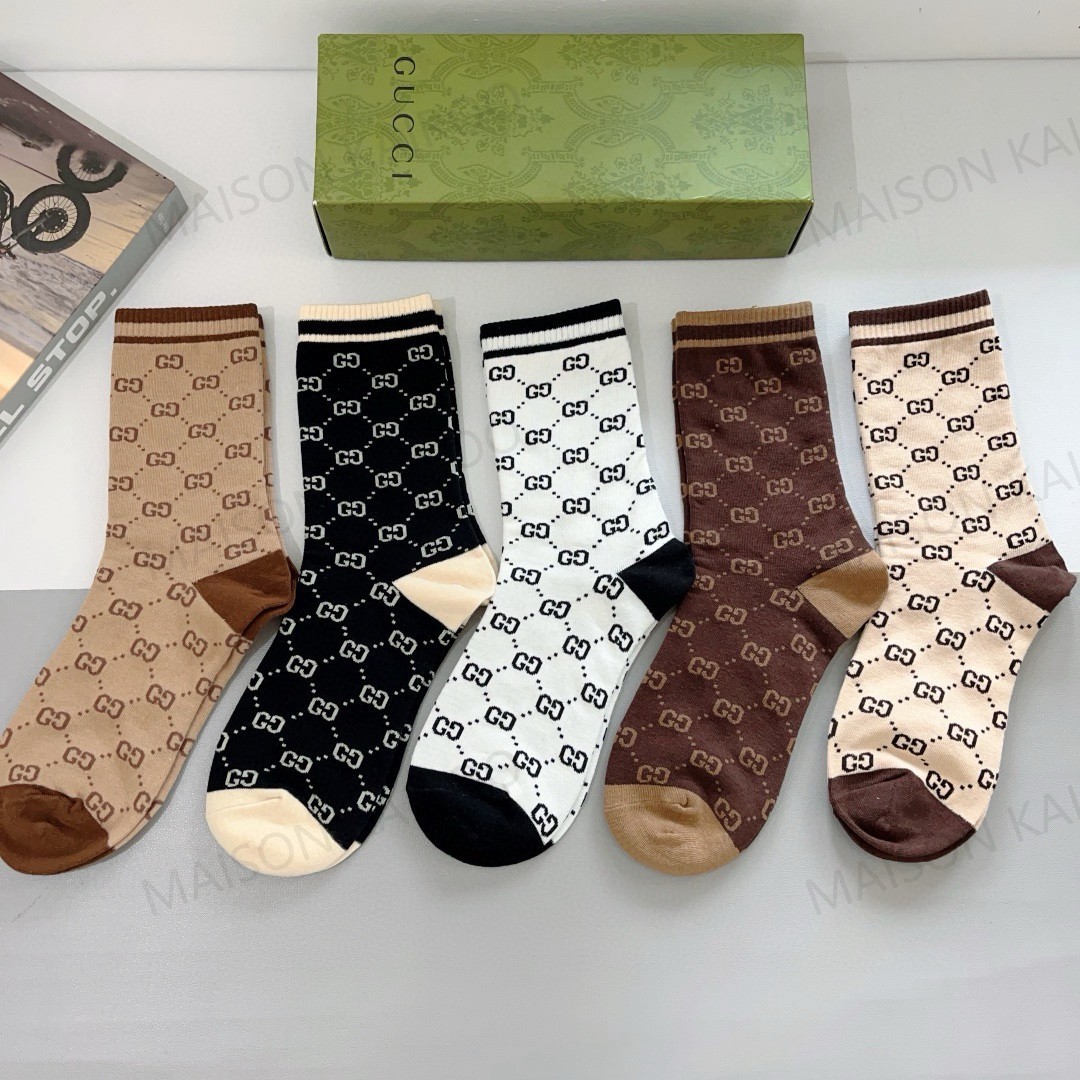 Gucci Socks 5-Pack - KAIROO