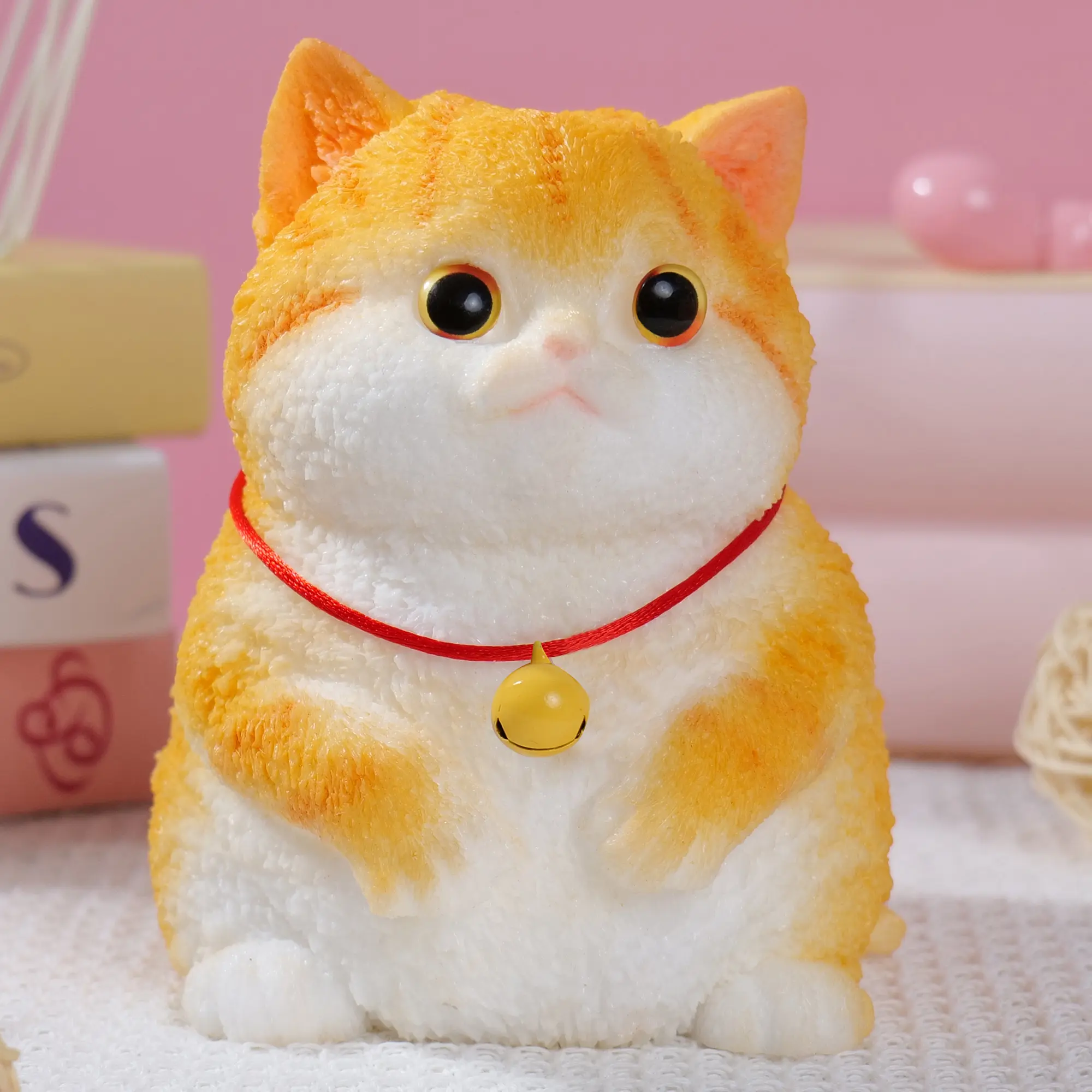 Large Taba Squishy Cat Squishy Dog Handmade Cute Cat DIY Squeeze Toy, Hyperreal Kawaii Cat Simulation Lovely Toy - Ultra-Soft Silicone Sensory Squeeze Toy