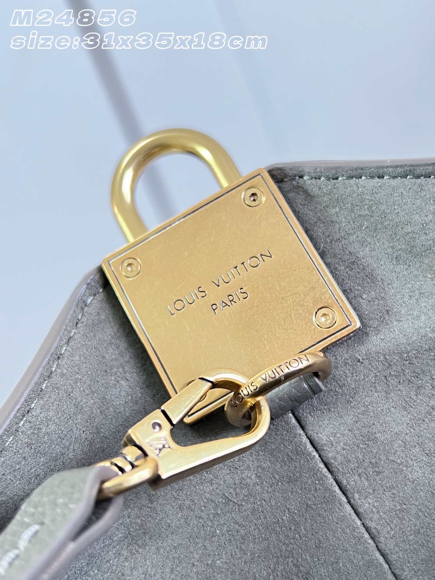 Louis Vuitton Dark Grey Green Flight Mode Medium Handbag