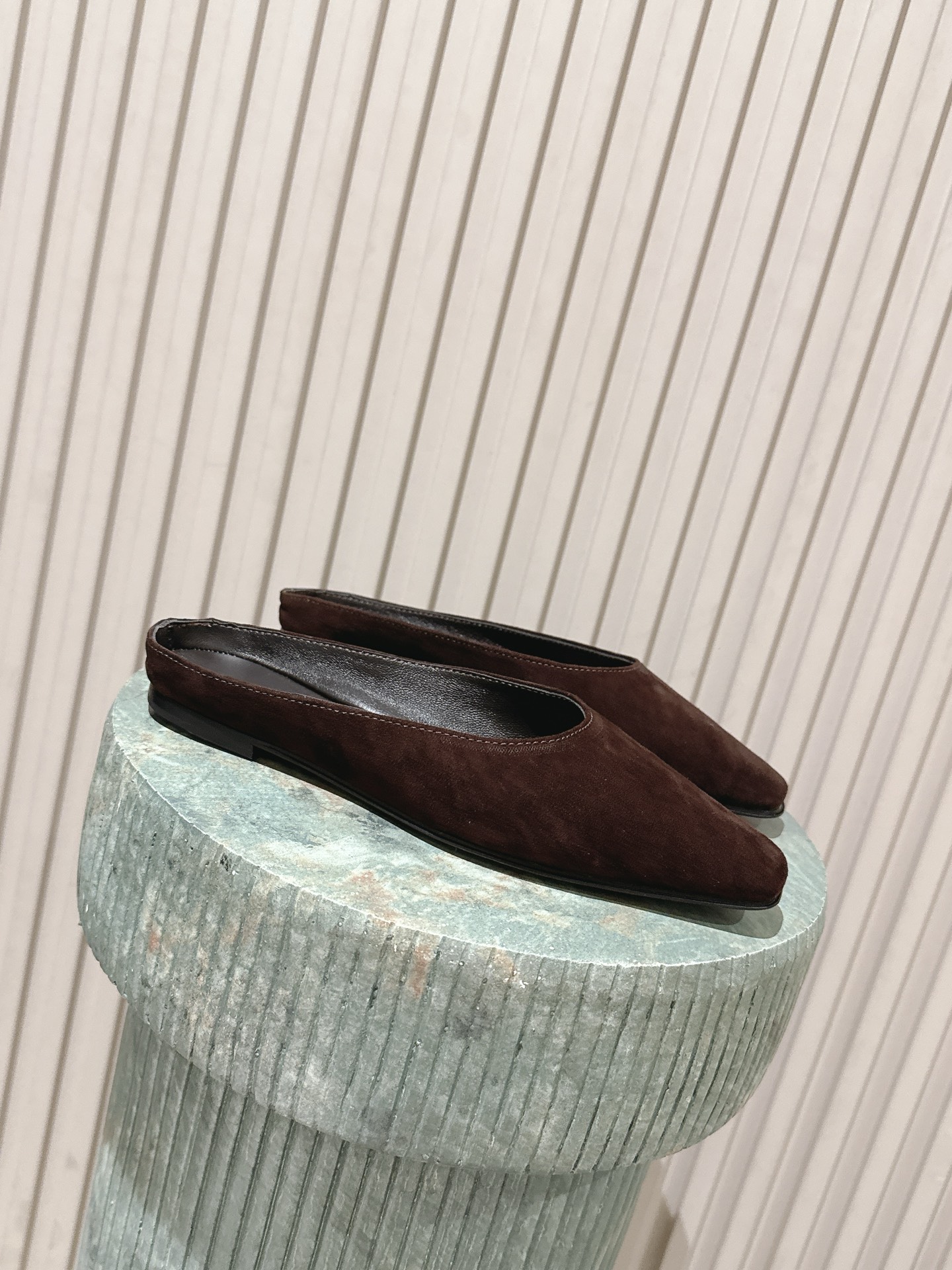 The Row Suede leather Mule