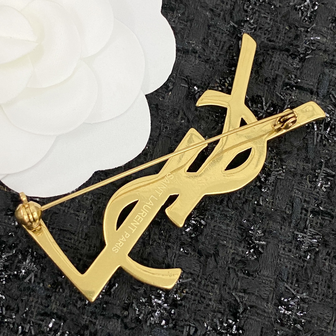 Saint Laurent YSL Brooch