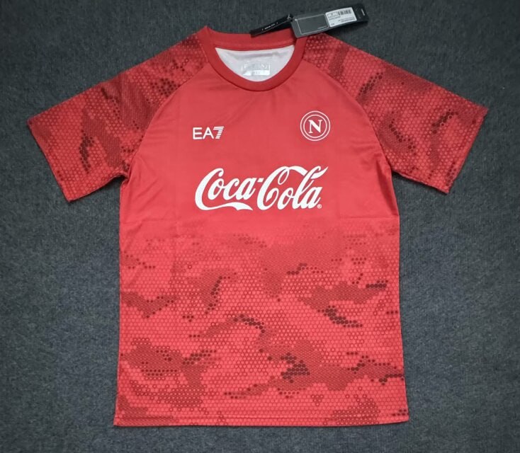 Napoli Training Man jersey 24/25 Red | Soc Jersey - Premium Football Jersey