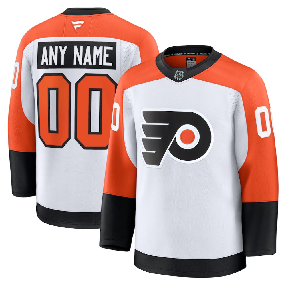 Custom Philadelphia Flyers Fanatics Home Away and Substitute Jersey